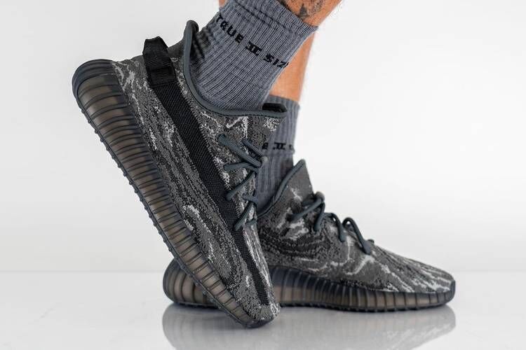 Dark Greyscale Knitted Sneakers