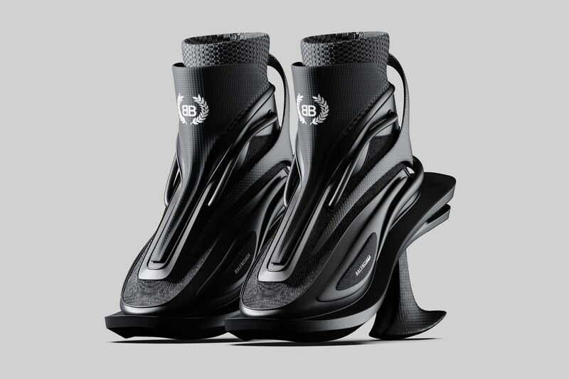 Futuristic High-Heel Sneakers