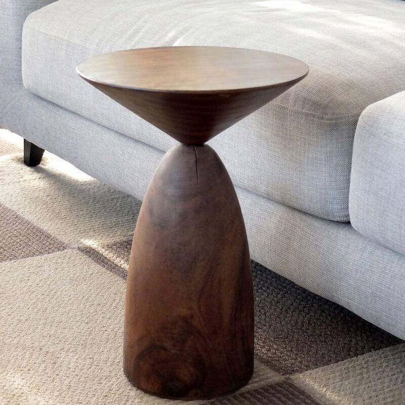 Artistic Juxtaposed Side Tables