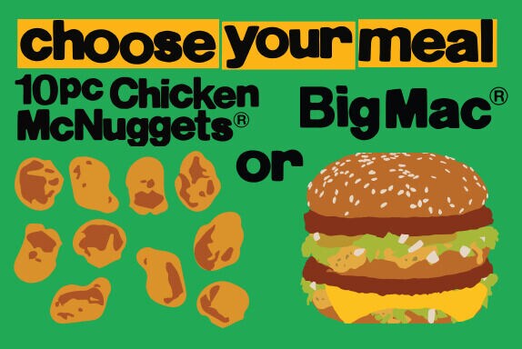 Playful Adult-Oriented QSR Meals