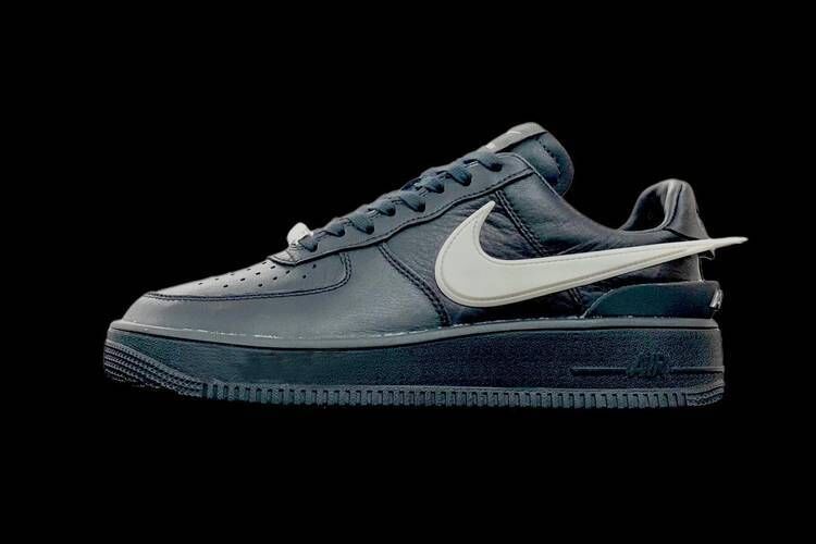 Nike Air Force 1 Worldwide sneakers in gray with black swoosh