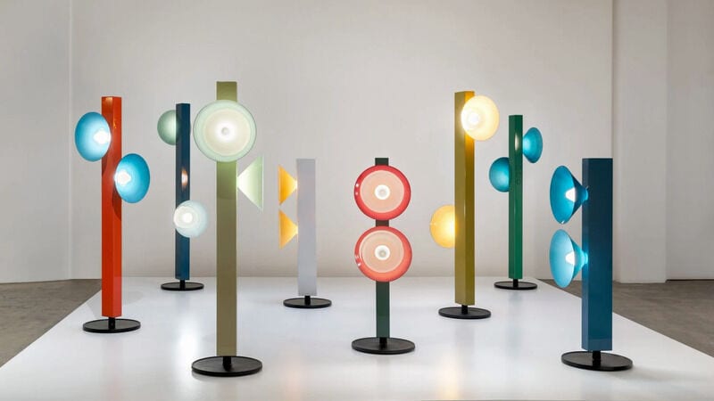 Colorful Coned Glass Lights