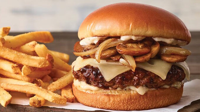 Loaded Mushroom Swiss Burgers