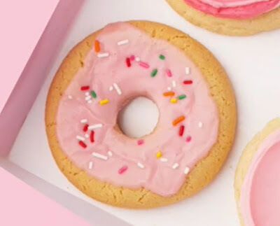 Pink Donut-Resembling Cookies