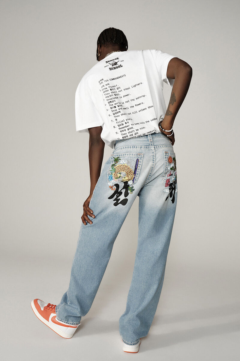 Hand-Painted Denim Jeans : The Genesis Collection