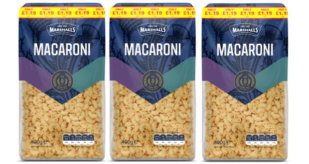 Price-Marked Pasta Packaging