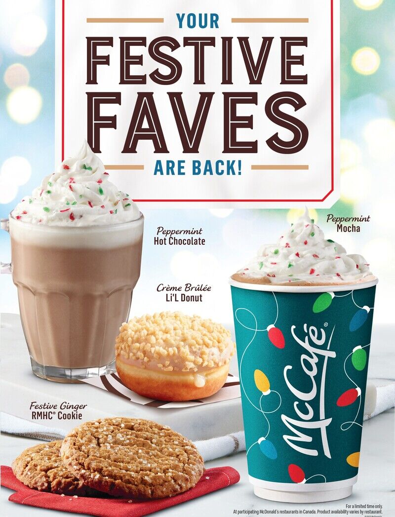 Festive QSR Menus : McDonald's Festive Menu