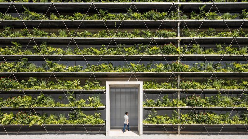 Plant-Covered Facade Factories