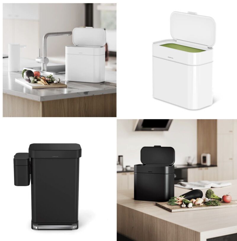 The Simple Human Compost Caddy is LUXURY for FOOD GARBAGE! 