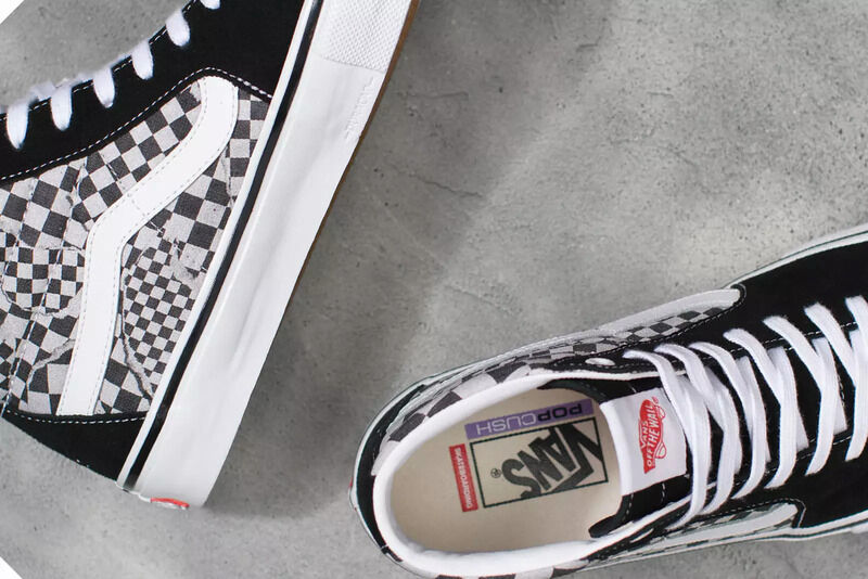 Warped Patterned Skate Sneakers