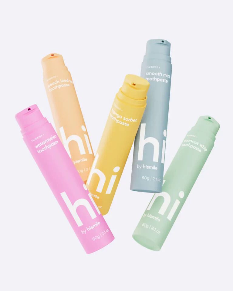 Fruit-Flavored Toothpastes : Hismile toothpaste