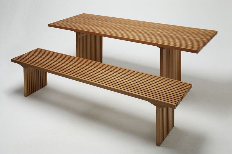 Upcycled Teak Minimal Benches