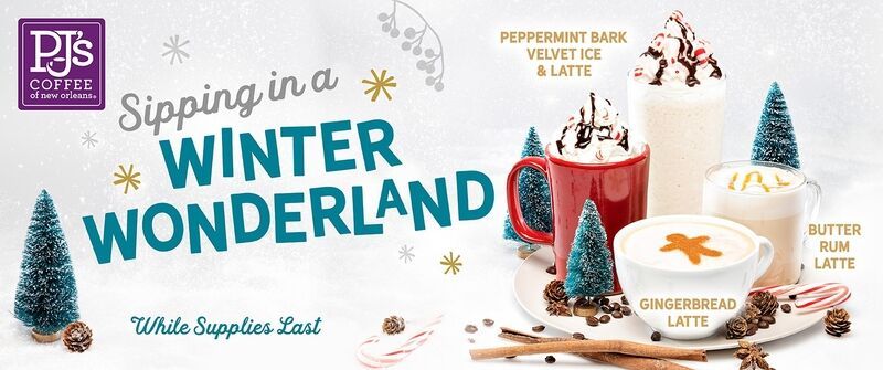 Peppermint Bark-Infused Lattes