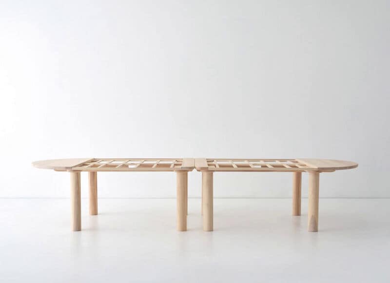 Recycled Yogurt Pot-Constructed Tables