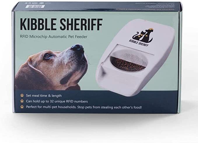 collar controlled dog feeder