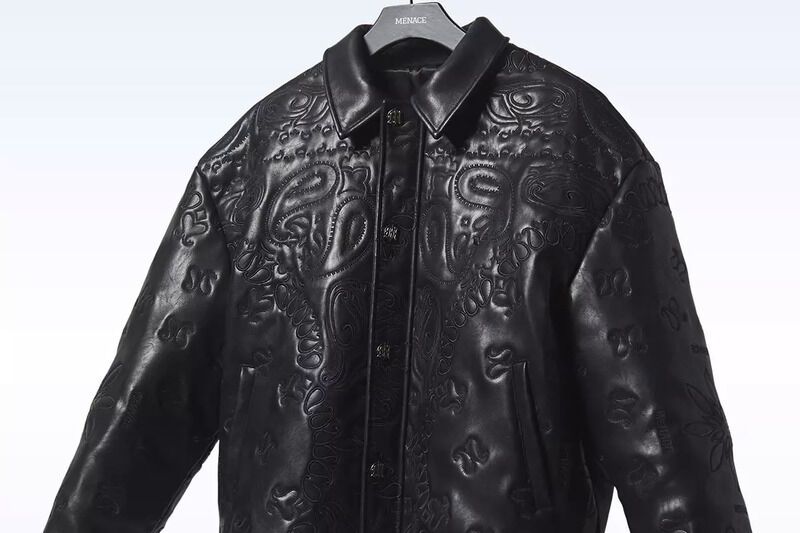 Paisley Embossed Leather Jackets : motherland collection