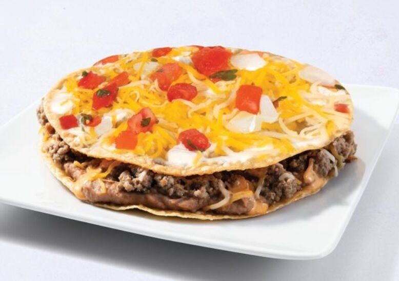 Double Layered Taco Pizzas