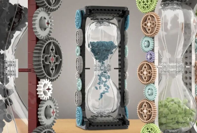 LEGO-Inspired Hourglasses