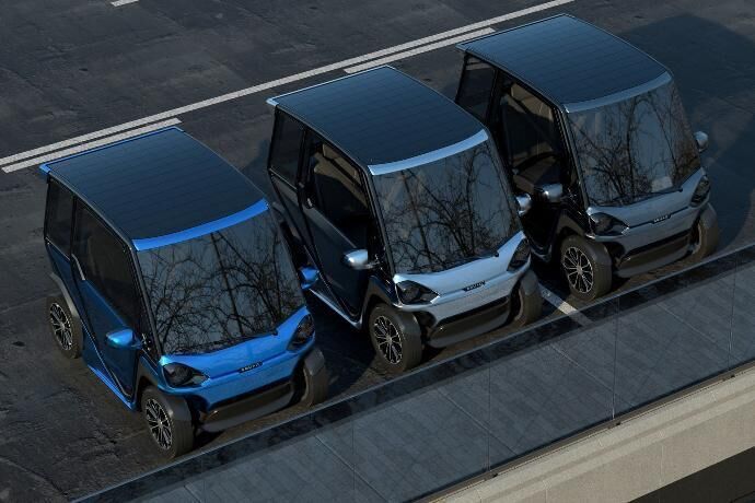 Solar-Powered City Cars