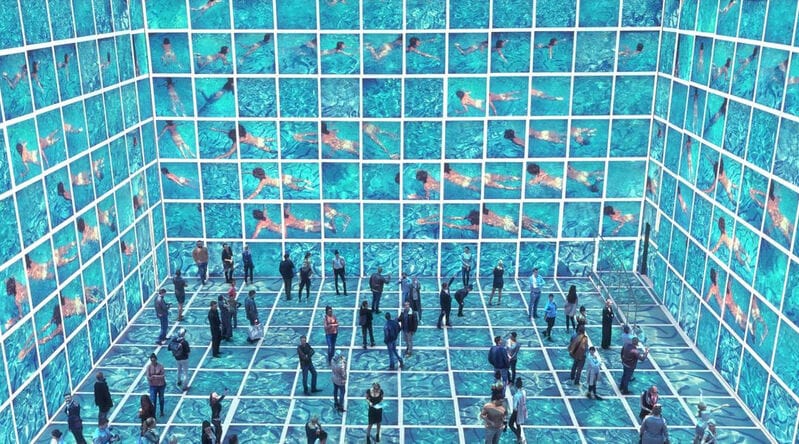 Interactive Colorful Art Exhibits