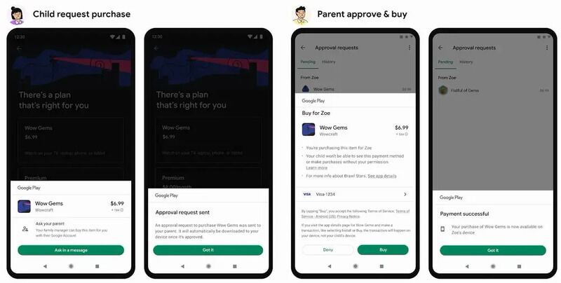 Parental Approval App Purchases