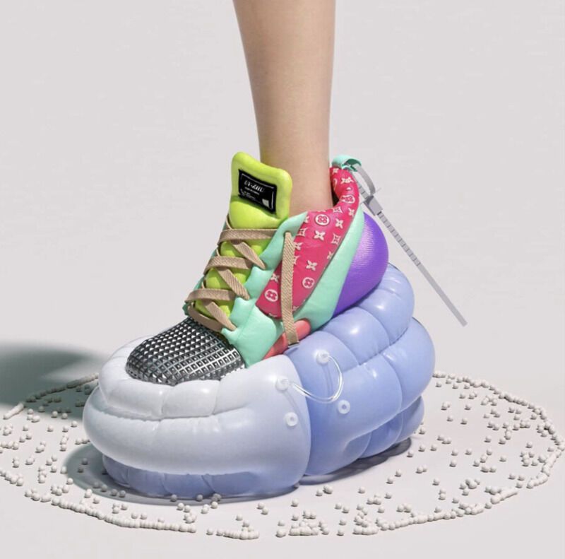 Whimsical Inflatable Sneaker Concepts