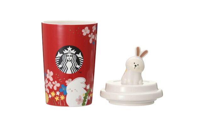Starbucks cup China 2023 Valentine's Day online heart biscuit SS cup 3