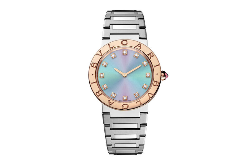 Ladies Bvlgari BB 26 2TS watch with Diamonds, Blue Sapphires – Top Jeweler  NYC