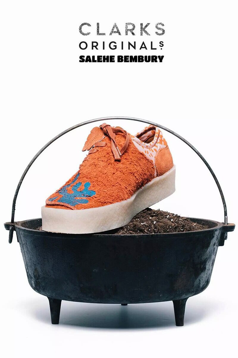 Textural Collaborative Retro Shoes