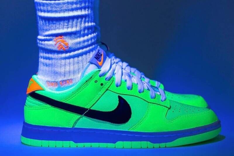 Vibrant Glow-In-The-Dark Sneakers