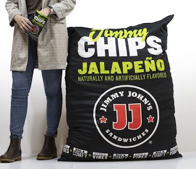 Chip-Shaped Beanbag Chairs