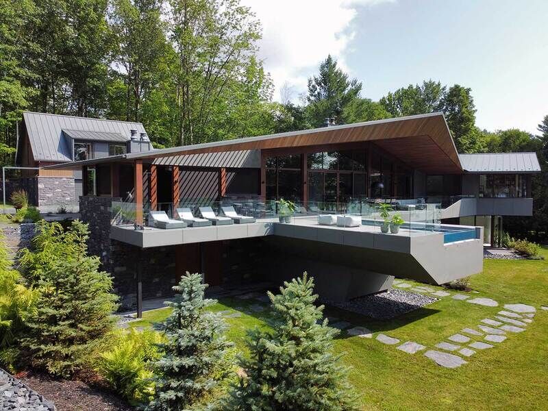 Angular Modern Lakeside Houses