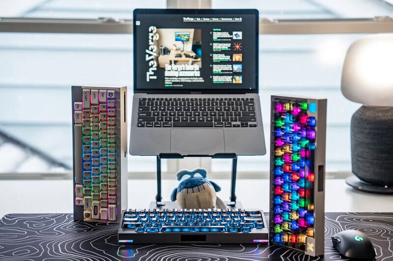 Touch Panel Space-Saving Keyboards