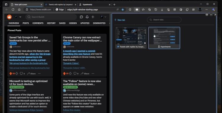 Browser Multitasking Features