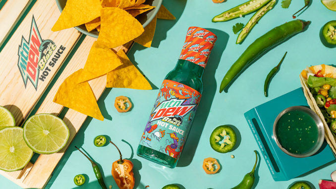 Soda-Flavored Hot Sauces : MTN DEW Baja Blast Hot Sauce