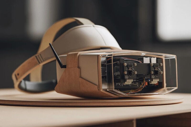 Wooden Retro-Style VR Headsets