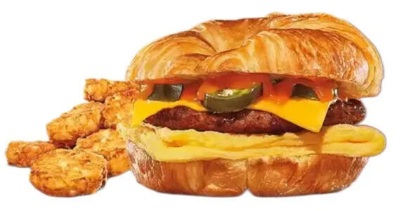 Spicy Croissant Sandwiches : Burger King 4