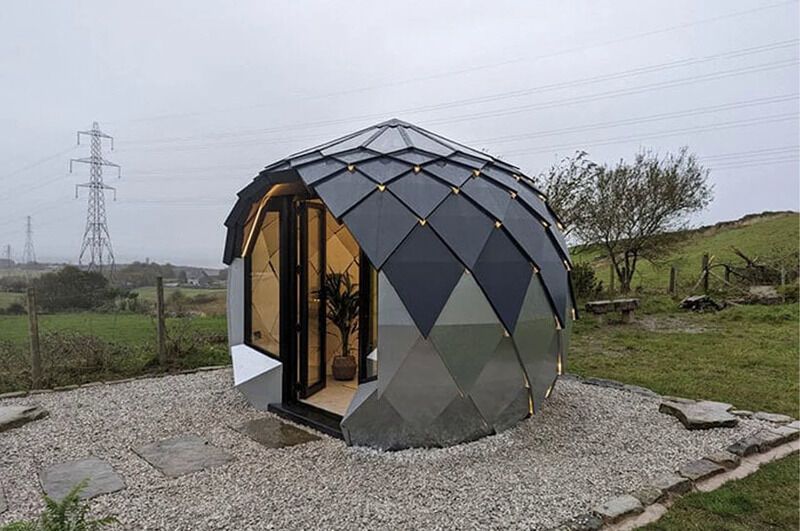 Nature-Inspired Geometric Office Domes