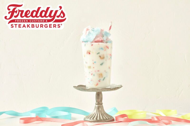 Cotton Candy-Topped Shakes