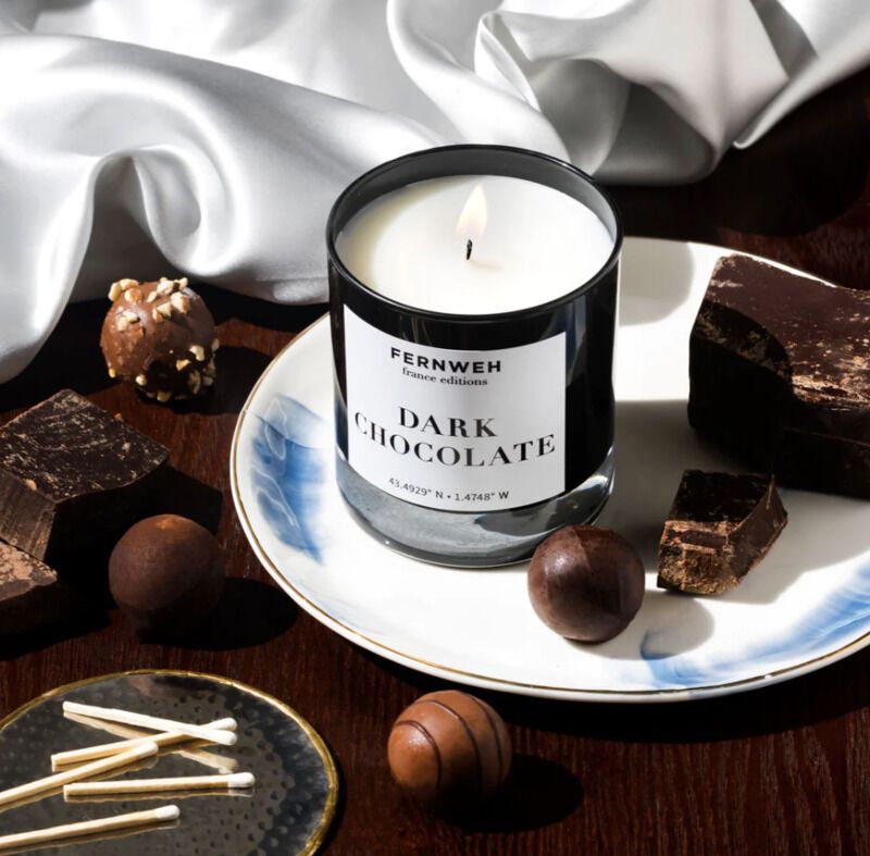Dark Chocolate-Inspired Candles