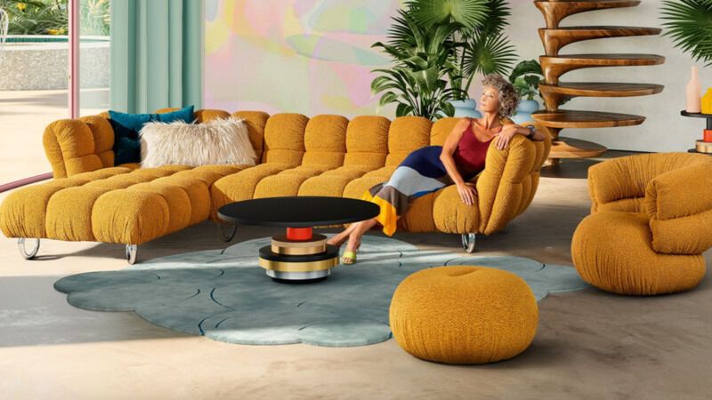Voluptuous Texture Sofa Designs