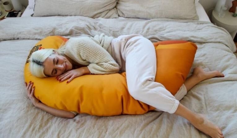 Macaroni-Shaped Body Pillows