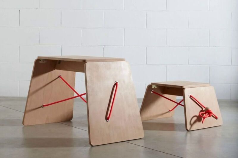 Knotted Wooden Furniture Capsules