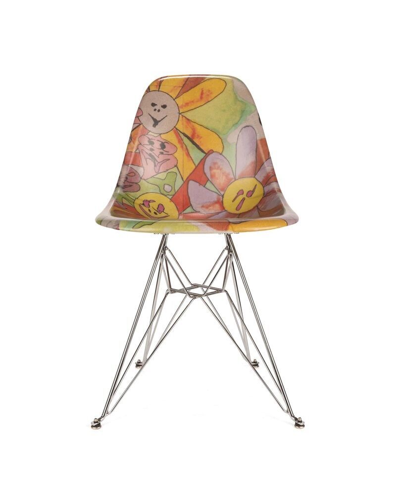 Psychedelic Flower Print Chairs
