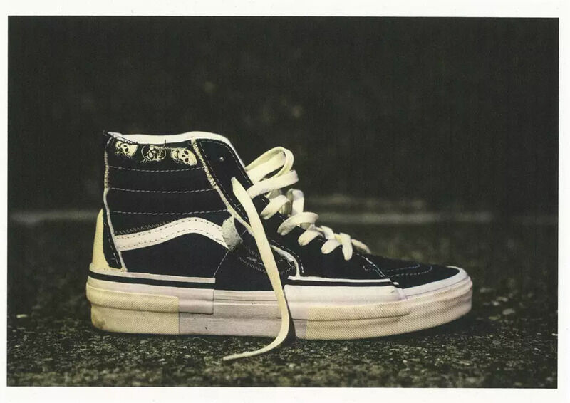 Deconstructed High-Top Skate Sneakers