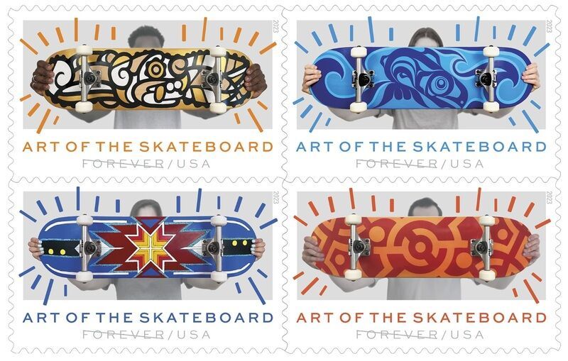 Skateboard-Inspired Stamp Collections