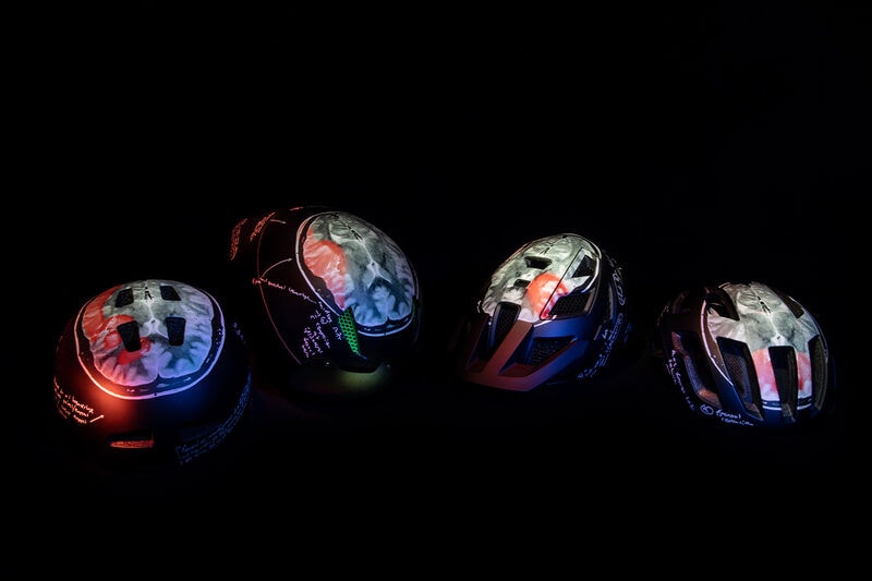 Brain Protection Awareness Helmets
