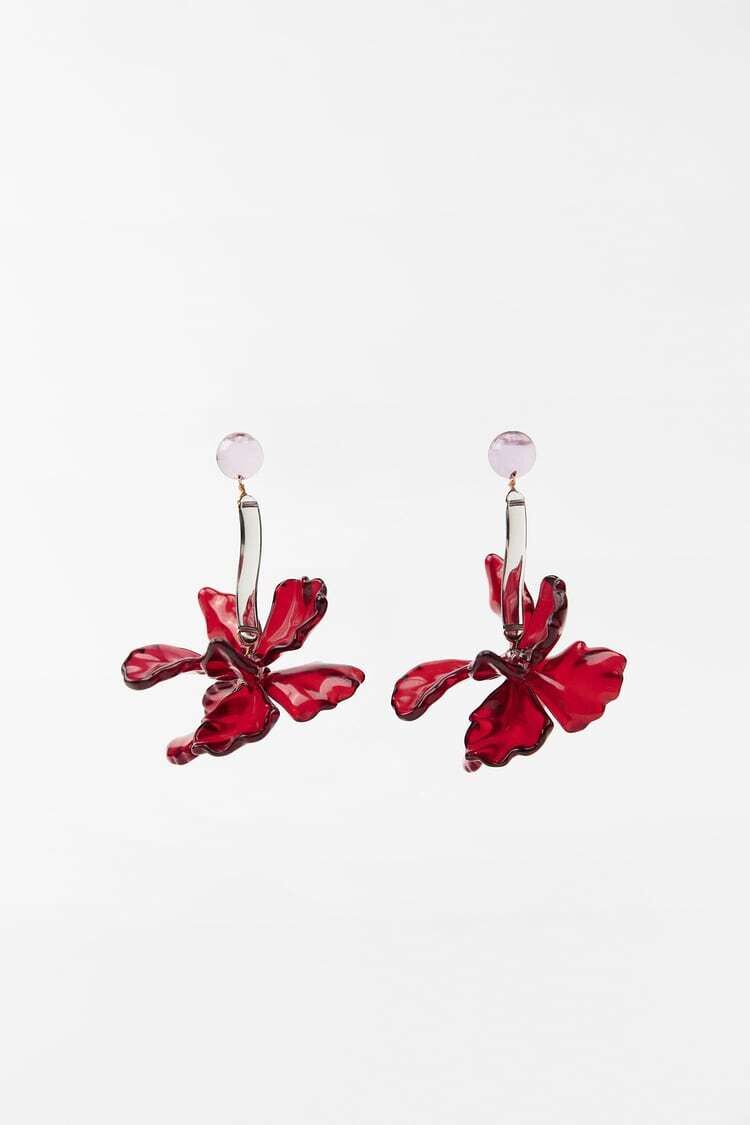 Real Pressed Flowers and Resin Flower Stud Earrings in Purples – ann + joy