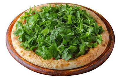 Herby Cilantro-Topped Pizzas