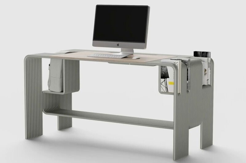 Tubular Construction Desk Concepts Work Flow Desk   Work Flow Desk 